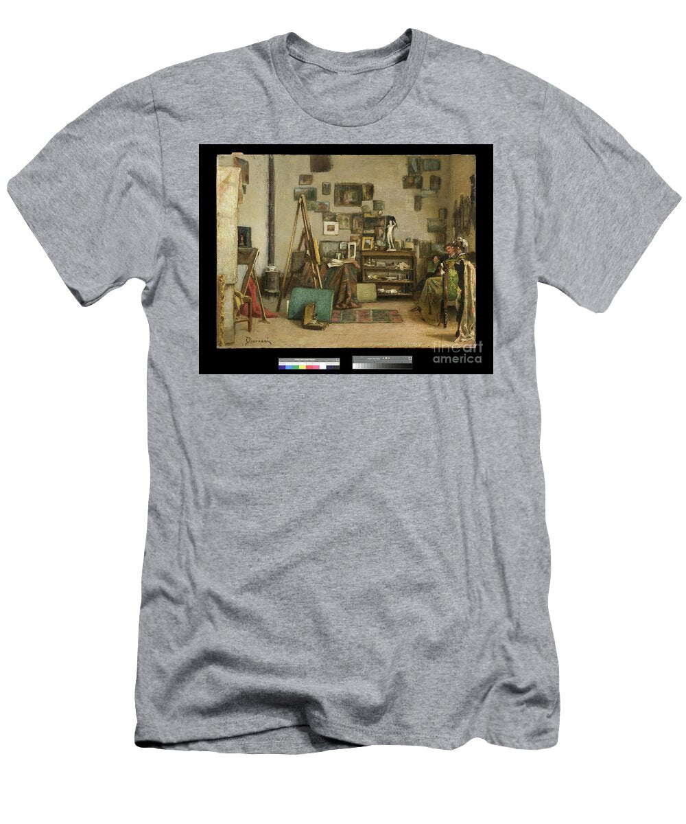 Visit to the Painters Study 1865 75 Odoardo Borrani T-Shirt