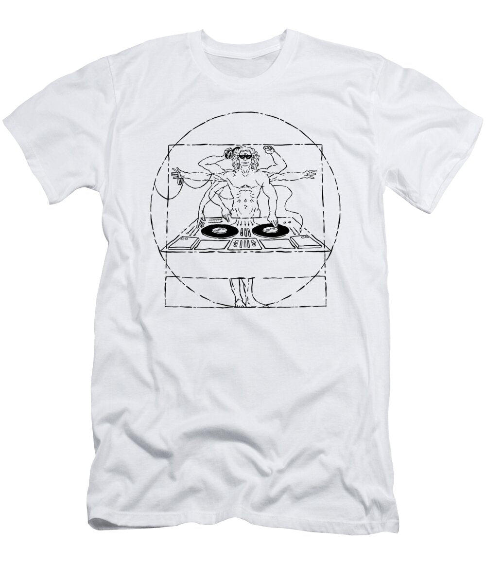Vitruvian Djelectronic Music Me T-Shirt