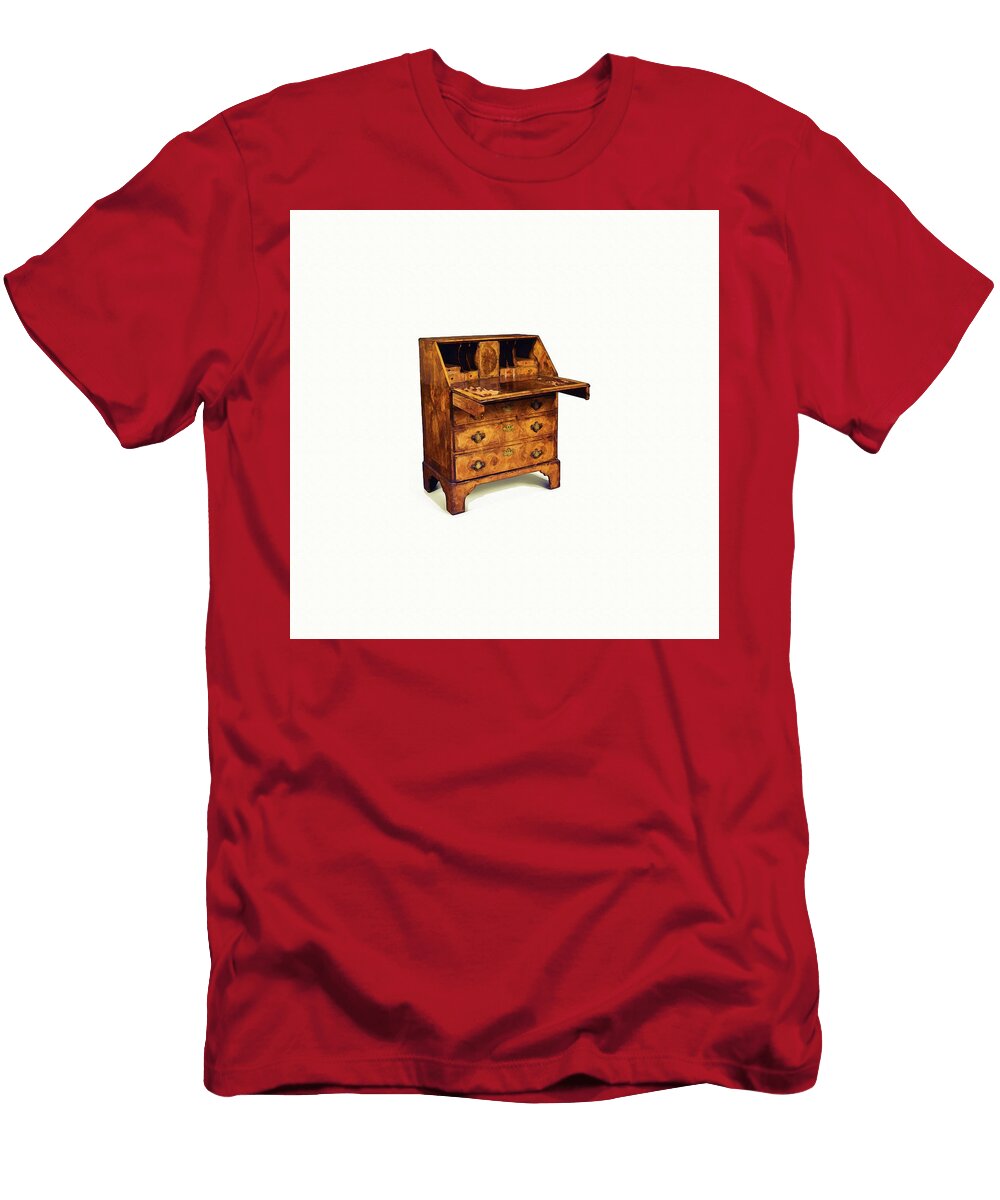 Viviens Writing Bureau 18th Century Made Circa 1750 in Watercolor Celestial Images T-Shirt