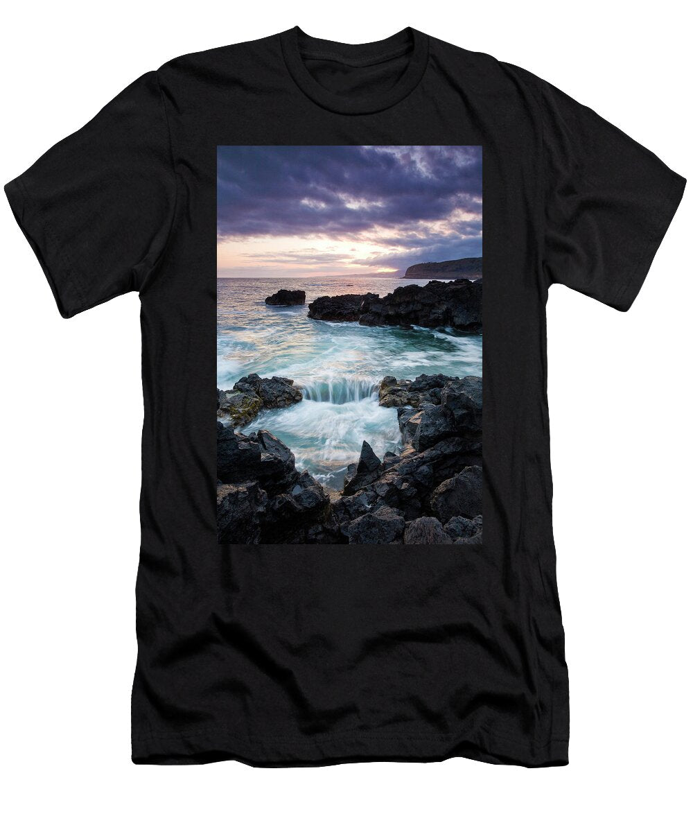 Waves From the Atlantic Ocean Crash Joel Santos T-Shirt