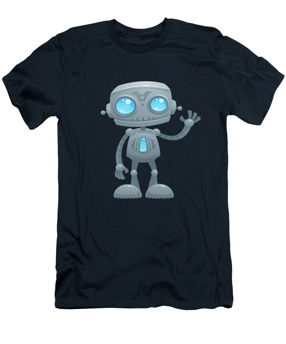 Waving Robot John Schwegel T-Shirt