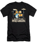 Weapons of Mass Percussion Drumming Drummer Toms Store T-Shirt
