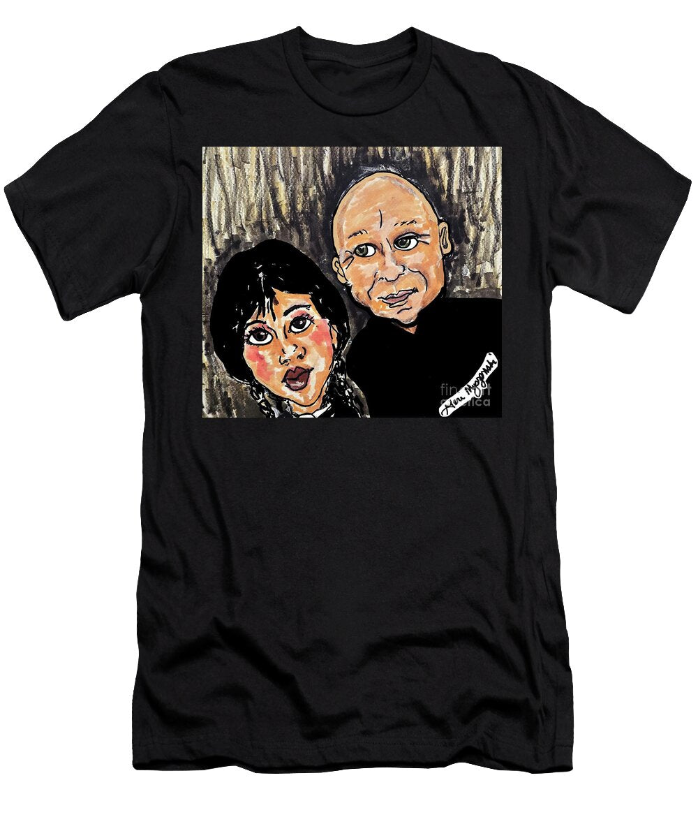 Wednesday Jenna Ortega and Uncle Fester Fred Armisen Geraldine Myszenski T-Shirt