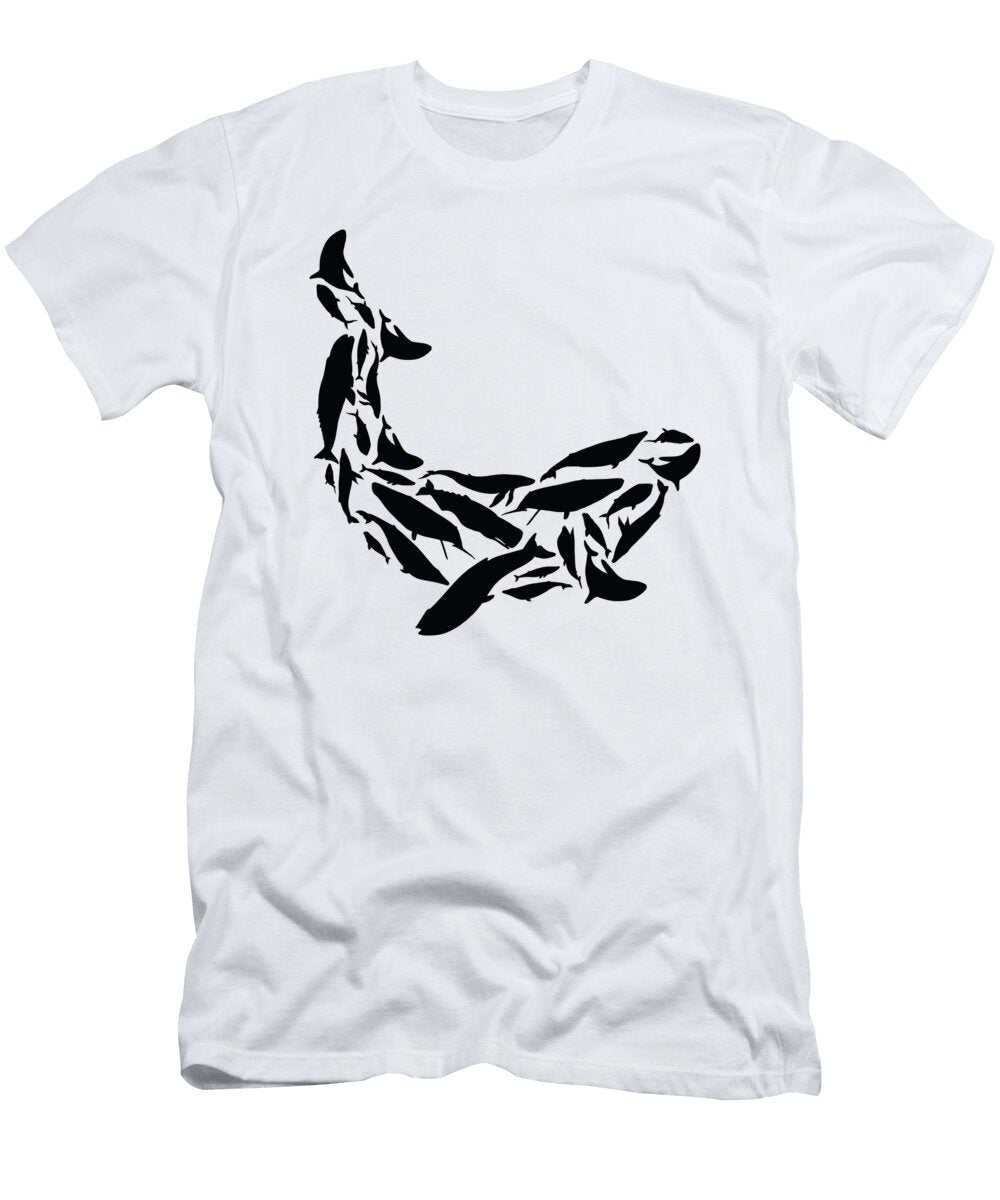Whale Blue Whale Orca Marine Biologist Silhouette Toms Store T-Shirt