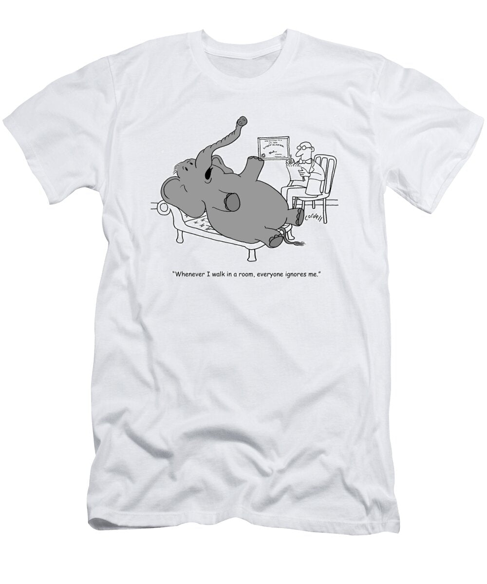 Whenever I Walk in a Roomeveryone Ignores Tim Cordell No Index T-Shirt