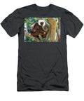 White Fronted Brown Lemur Male Sitting in Tree Marojejy Nick Garbutt Natureplcom T-Shirt