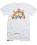 Wildflower Retro Rainbow Design Licensed Art T-Shirt