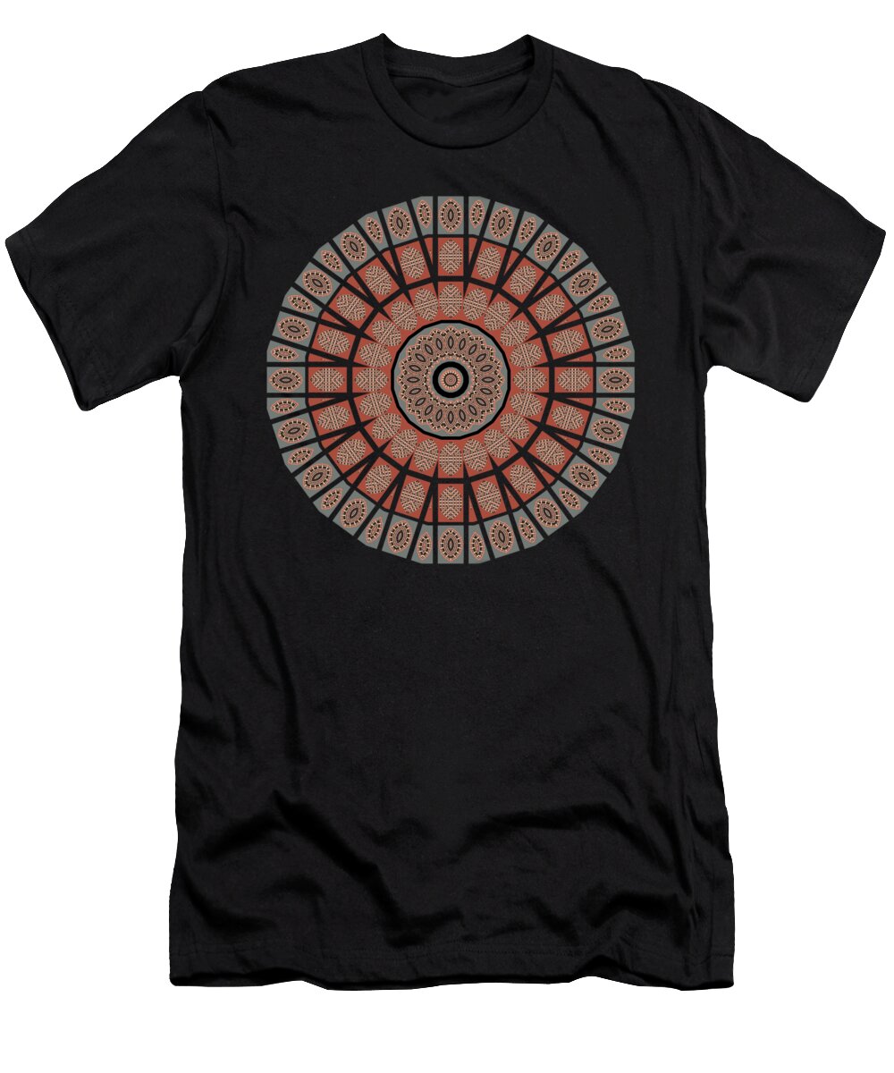 Window Mosaic Mandala Nikolyn Mcdonald T-Shirt