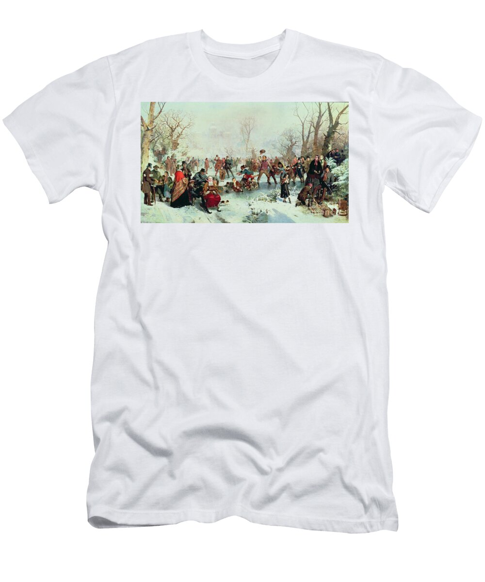 Winter in Saint Jamess Park John Ritchie T-Shirt
