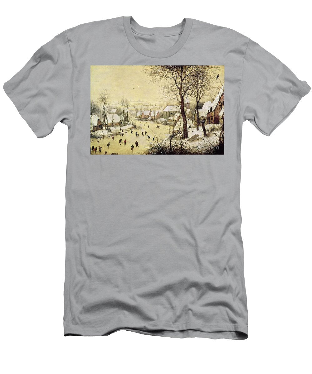 Winter Landscape with Skaters and a Bird Trap Pieter Bruegel the Elder T-Shirt