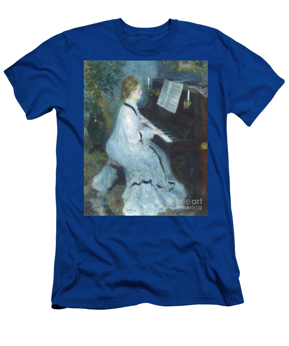 Woman At the Piano Pierre Auguste Renoir T-Shirt