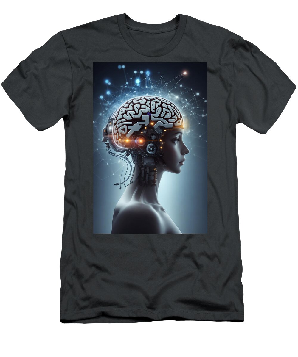 Womanartificial Intelligence Robot Futuristic Future World Moder Joanna Redesiuk T-Shirt