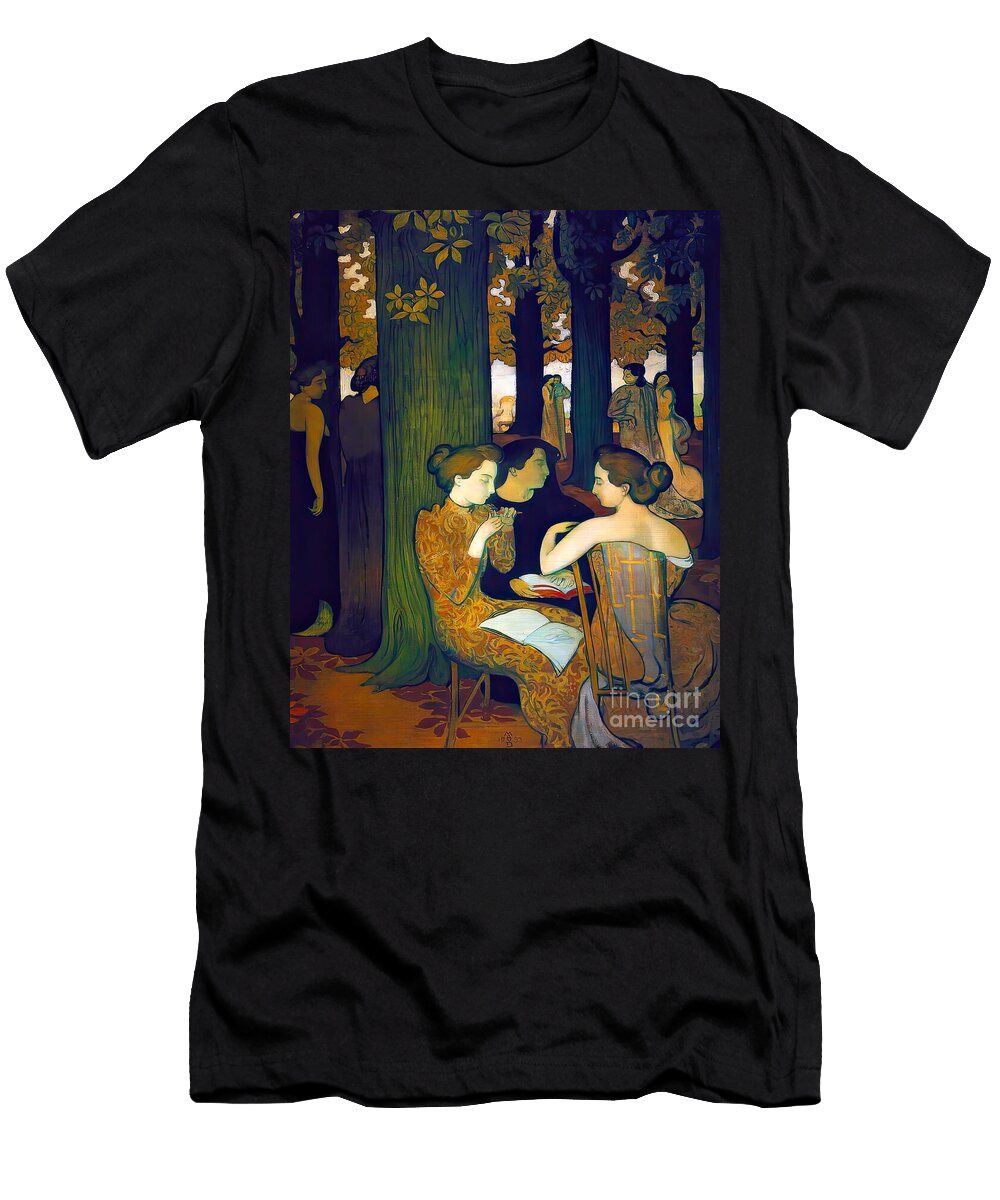 Women Conversing in a Forestmaurice Denis the Muse Mirage Mystique T-Shirt