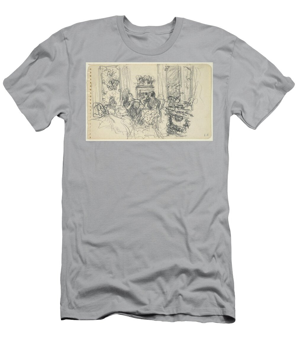 Women Conversing in a Salon with Open Windows Edouard Vuillard T-Shirt