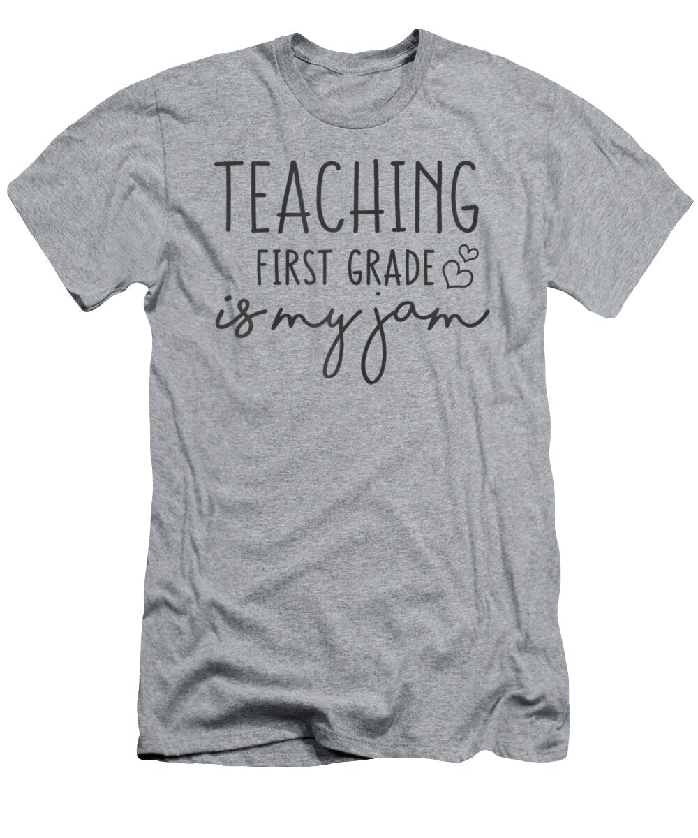 Womens First Grade Teacher Teaching 1st Grade Is My Jam Quynh Luan Ho T-Shirt