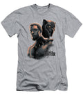 Womens Marvel Black Panther Tchalla Unmasked Portrait1 Sapphq Evan T-Shirt