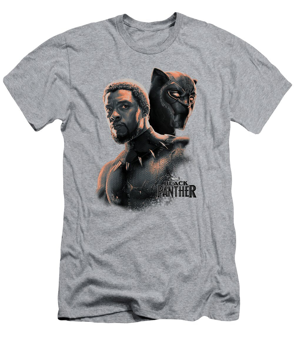 Womens Marvel Black Panther Tchalla Unmasked Portrait1 Sapphq Evan T-Shirt