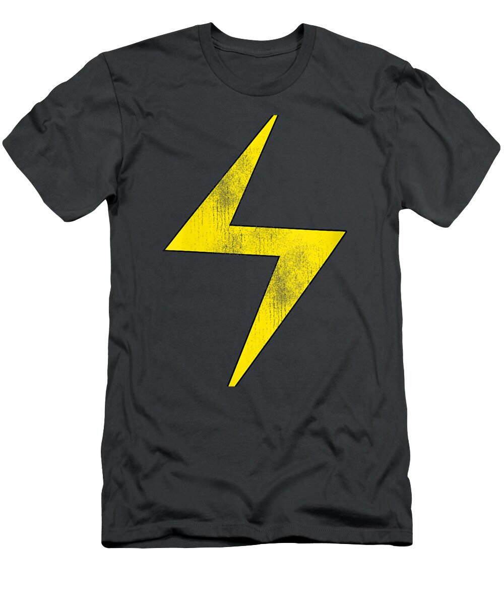 Womens Marvel Ms Marvel Lightning Bolt Icon1 Sapphq Evan T-Shirt
