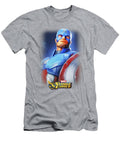 Womens Marvel Strike Force Captain America Portrait Poster1 Sapphq Evan T-Shirt