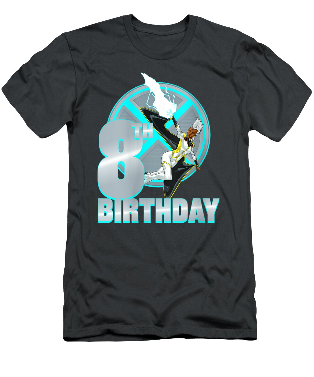 Womens Marvel Xmen Storm 8th Birthday Badge1 Sapphq Evan T-Shirt