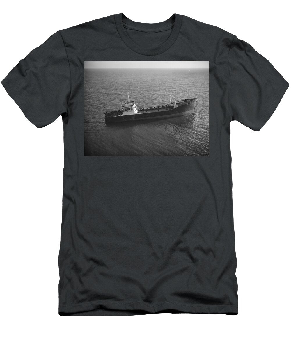 World Concord Tanker At Sea Off Ballyquintin Co Down Large Cargo Ship in Open Sea Mounir Khalfouf T-Shirt