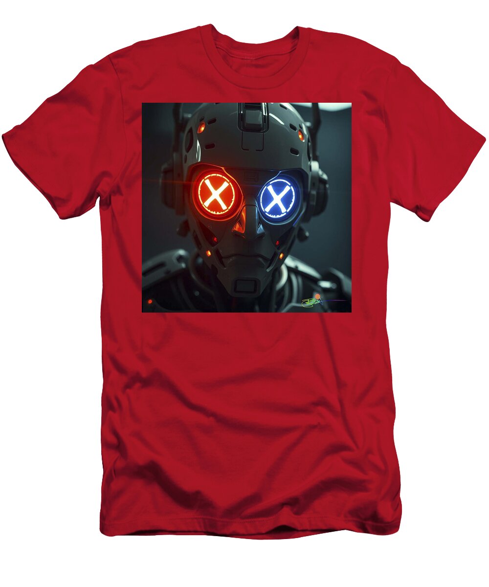 Xrp Crypto Cyborgs of the Blockchain Future 85 Benito Del Ray T-Shirt
