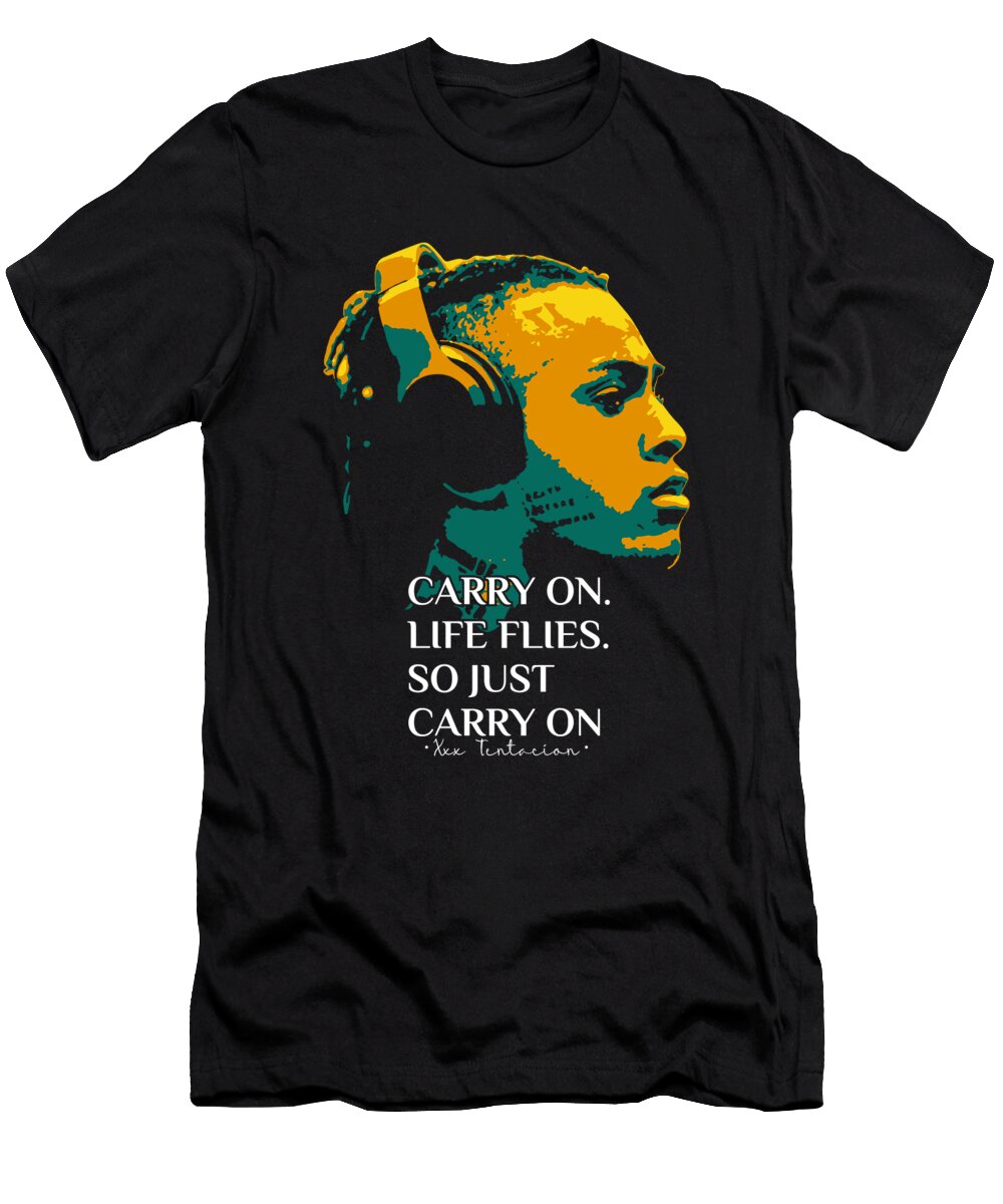 Xxxtentacion Jahseh Dwayne Ricardo Onfroy American Rapper Pop Art V4 Andika Bahtiar T-Shirt