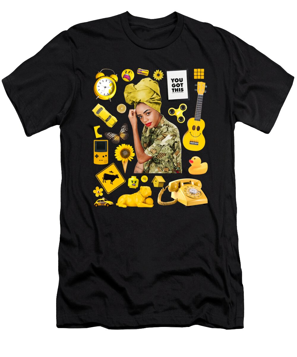 Yellow Pop Art Me T-Shirt
