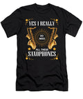 Yes I Really Do Need All These Saxophones Jazz Music Graphic Alessandra Roth T-Shirt