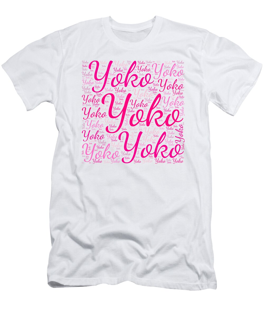 Yoko Names Without Frontiers Vidddie Publyshd T-Shirt