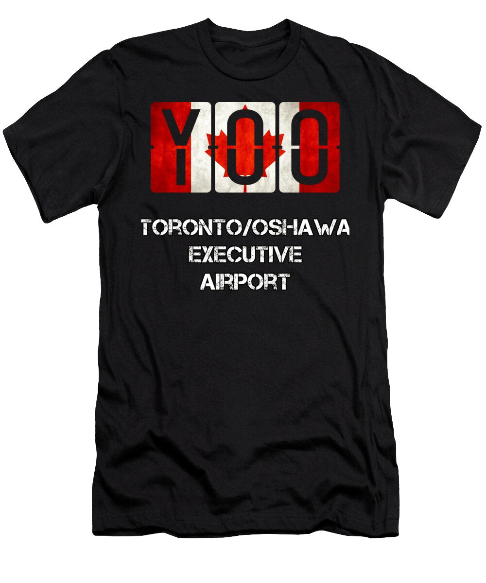 Yoo Torontooshawa Executive Airport Code Cityscape Marvels Along Lakefront Dnt Prints T-Shirt