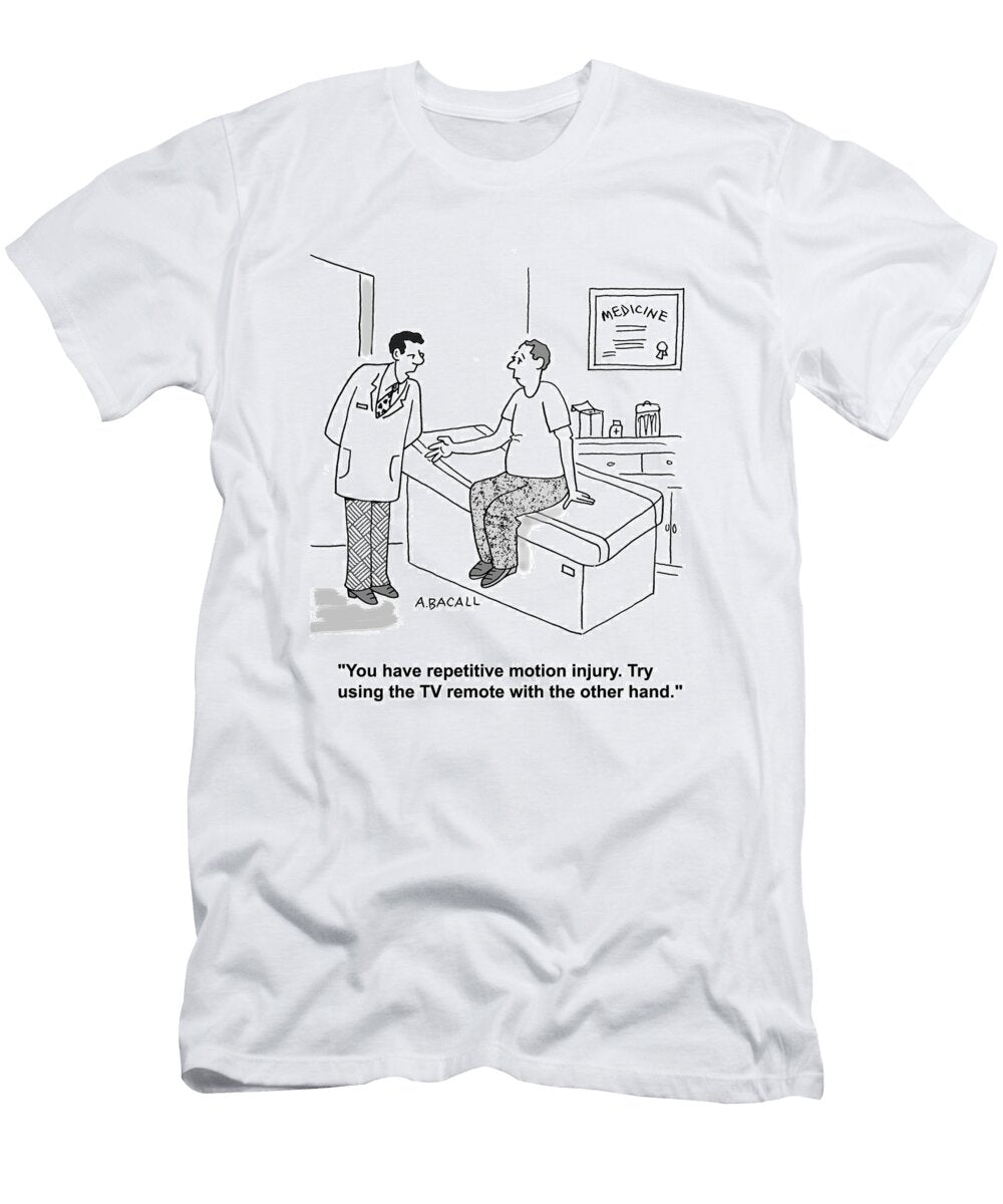 You Have Repetitive Motion Injury Aaron Bacall No Index T-Shirt