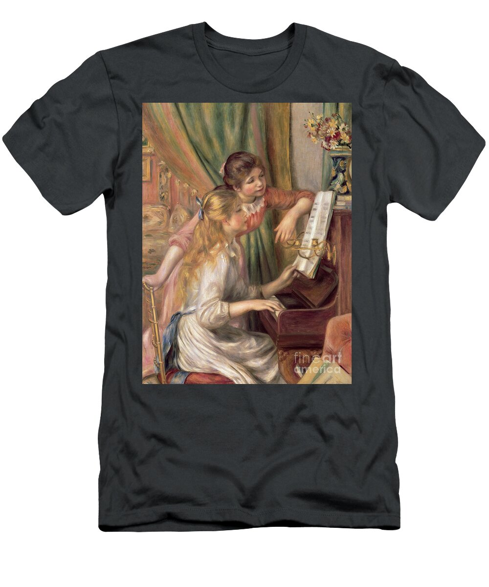 Young Girls At the Piano Pierre Auguste Renoir T-Shirt