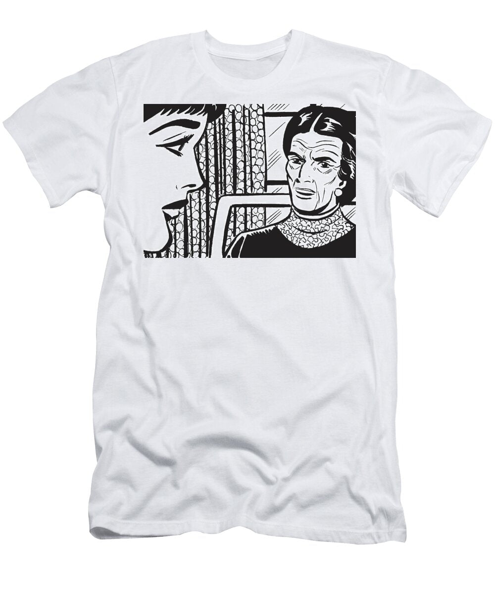 Young Woman Talking to Elderly Woman Csa Images T-Shirt
