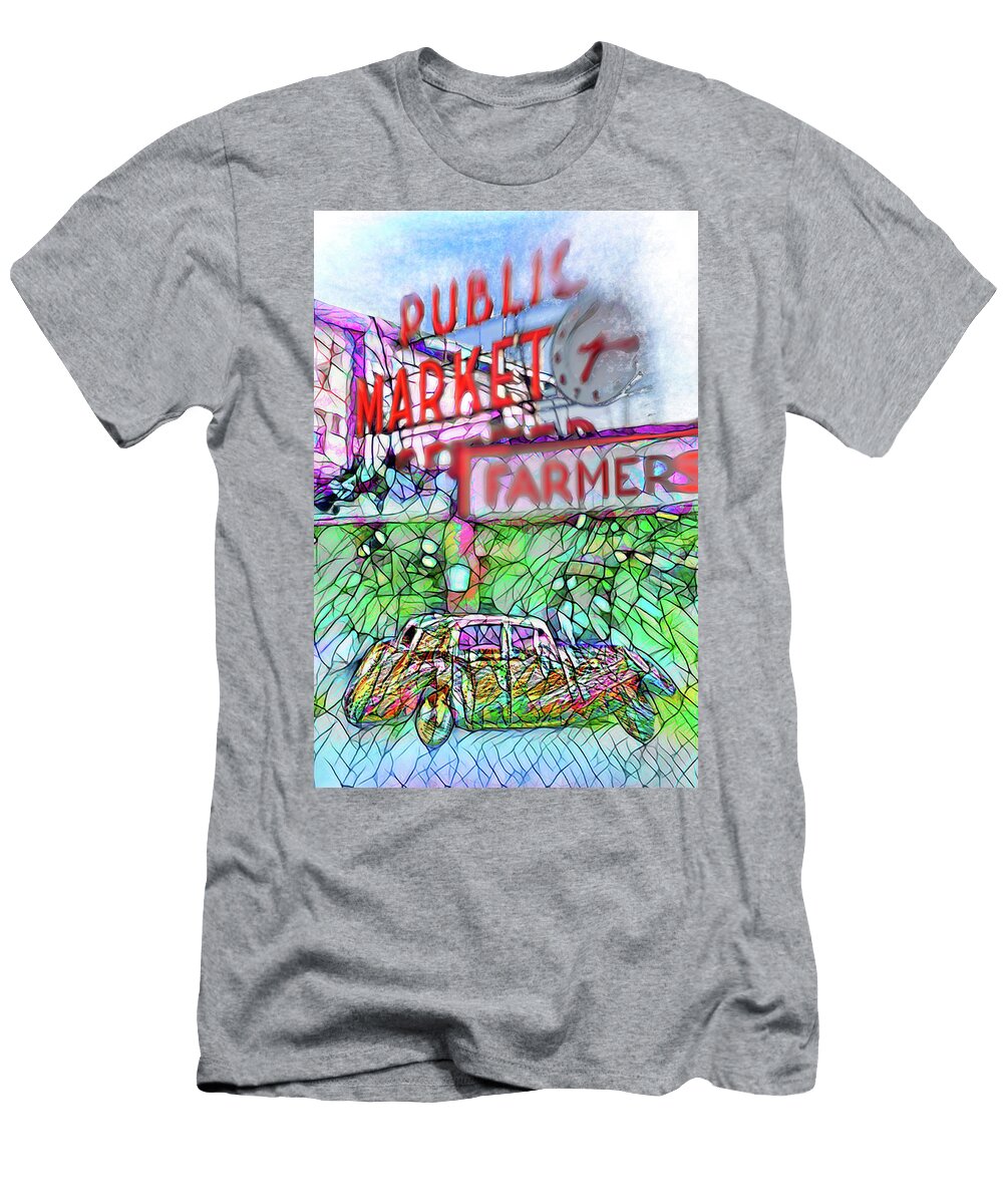 Your Limo Waits At Seattle Farmers Public Market Scott Campbell T-Shirt
