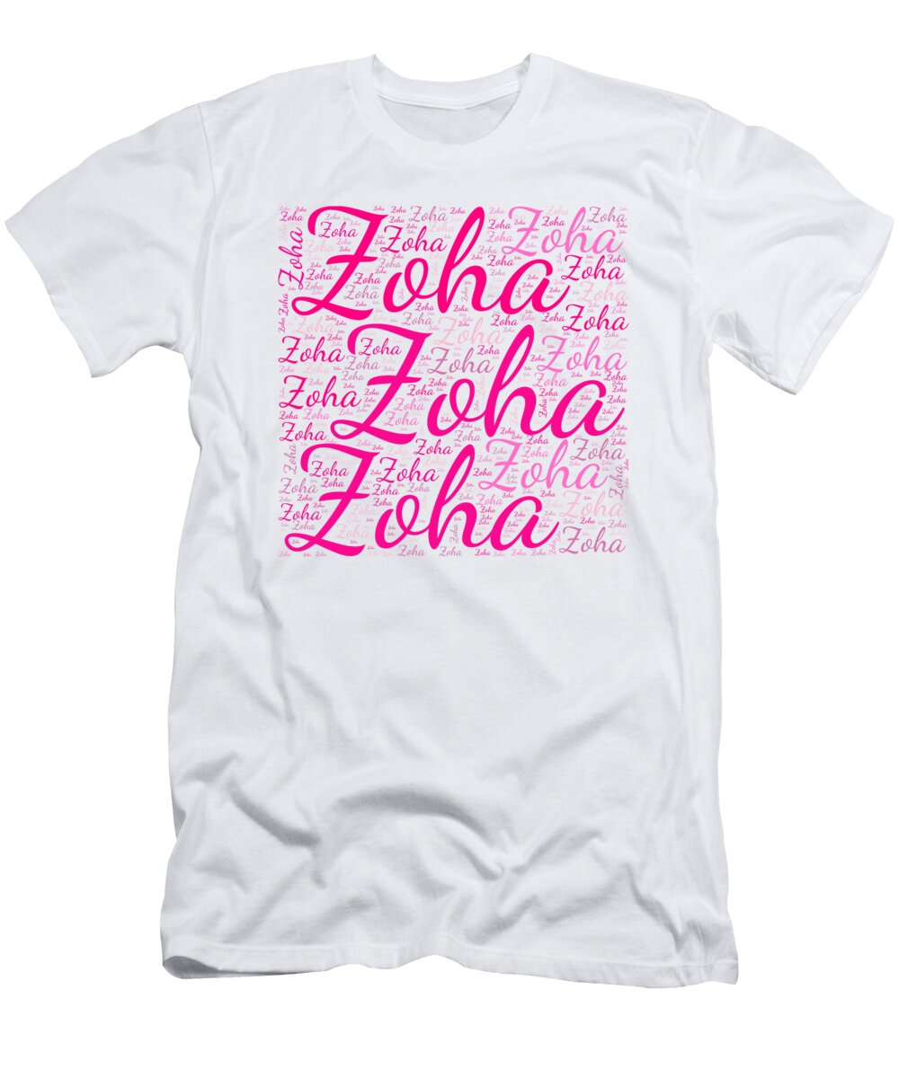 Zoha Names Without Frontiers Vidddie Publyshd T-Shirt