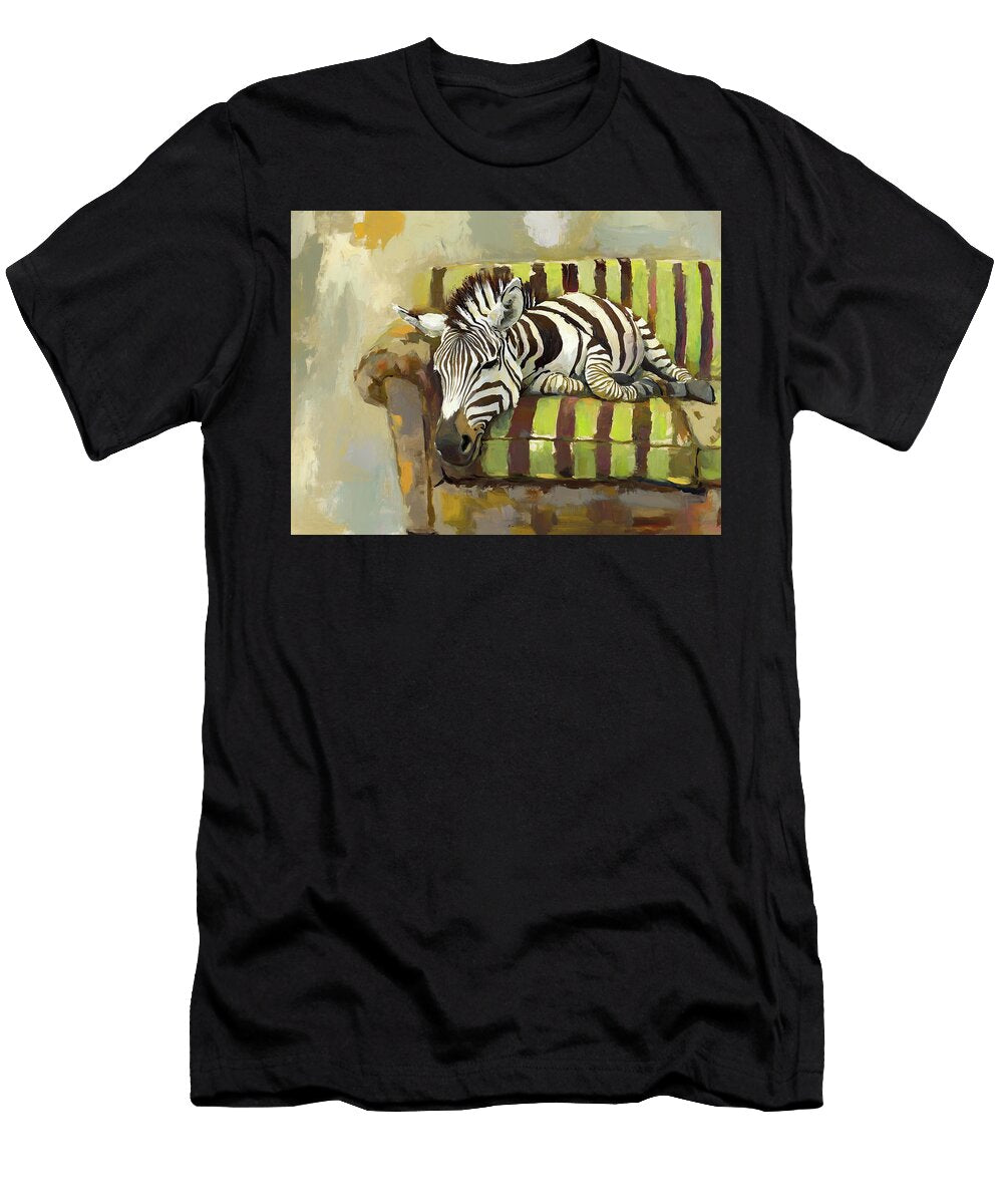 Zonked Out Zebra Lisa S Baker T-Shirt